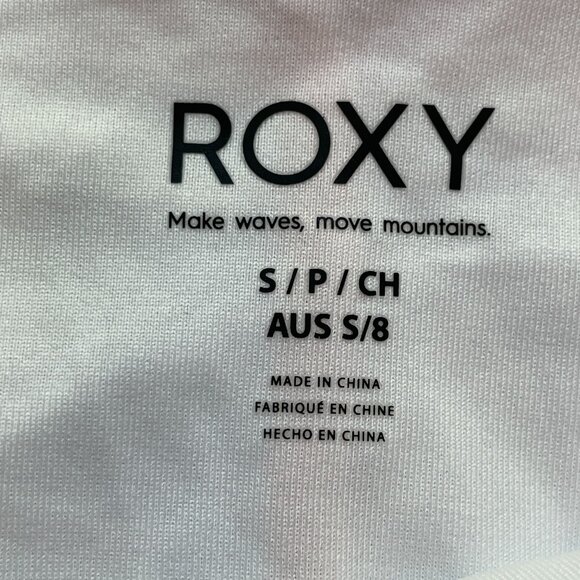 NEW Roxy Womens Small Floral Bikini Set Pink Purple Swimsuit - Picture 5 of 7